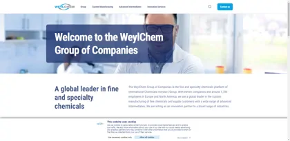 Screenshot of WeylChem GmbH