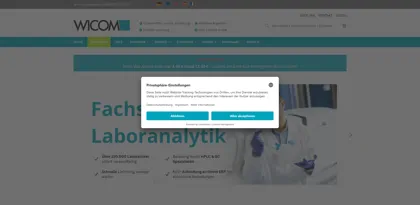 Screenshot of WICOM Germany GmbH