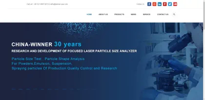 Screenshot of Jinan Winner Particle Instrument Stock Co., Ltd.