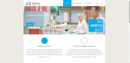 Screenshot of Chemisches Labor Dr. Wirts und Partner Sachverständigen GmbH