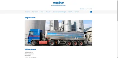 Screenshot of Wöllner GmbH