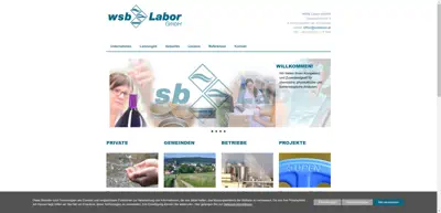 Screenshot of WSB Labor GmbH