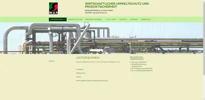 Screenshot of W.U.P. Consulting GmbH & Co. KG
