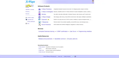 Screenshot of X-Ways Software Technology AG
