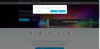 Screenshot of X-Rite Europe GmbH