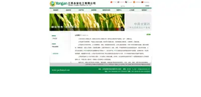 Screenshot of Lianshui Yong'an Chemical Co., Ltd