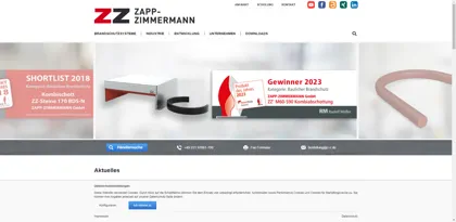 Screenshot of Zapp-Zimmermann GmbH