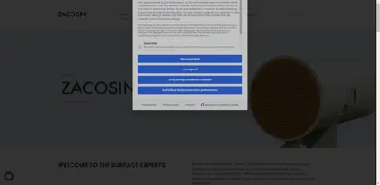 Screenshot of Zacosin die Oberflächenexperten UG