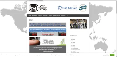 Screenshot of Zoz GmbH